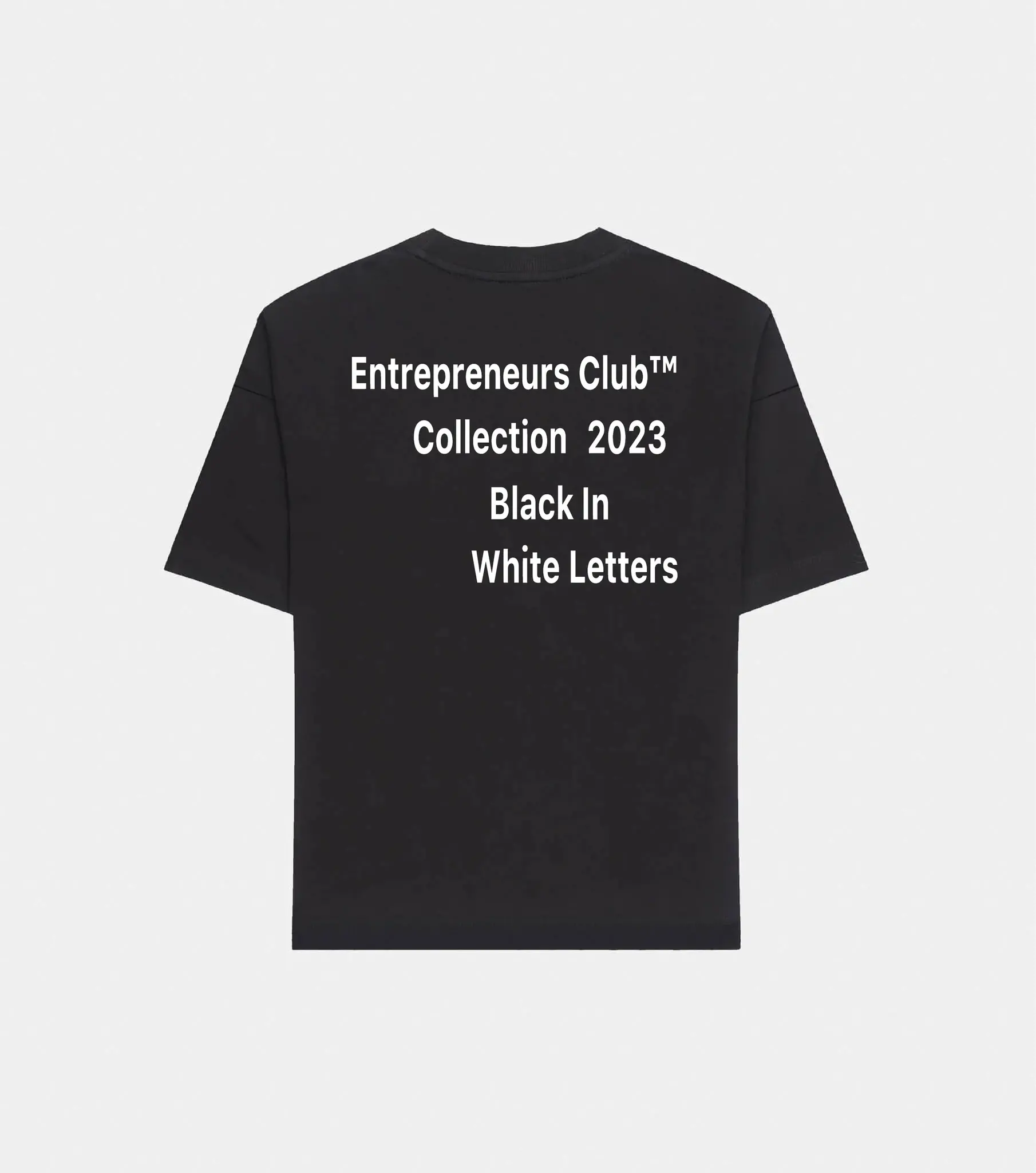 Entrepreneurs Club Oversized Black T-shirt