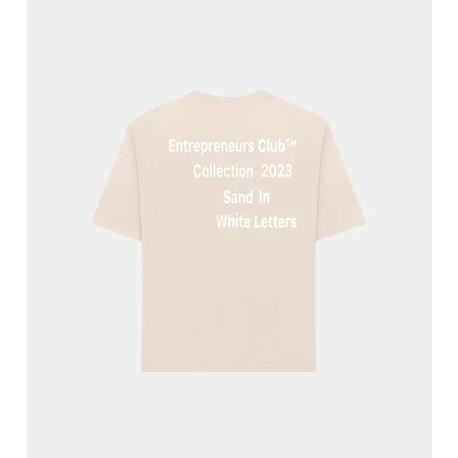 ENTREPRENEURS CLUB Entrepreneurs Club Oversized Sand T-shirt