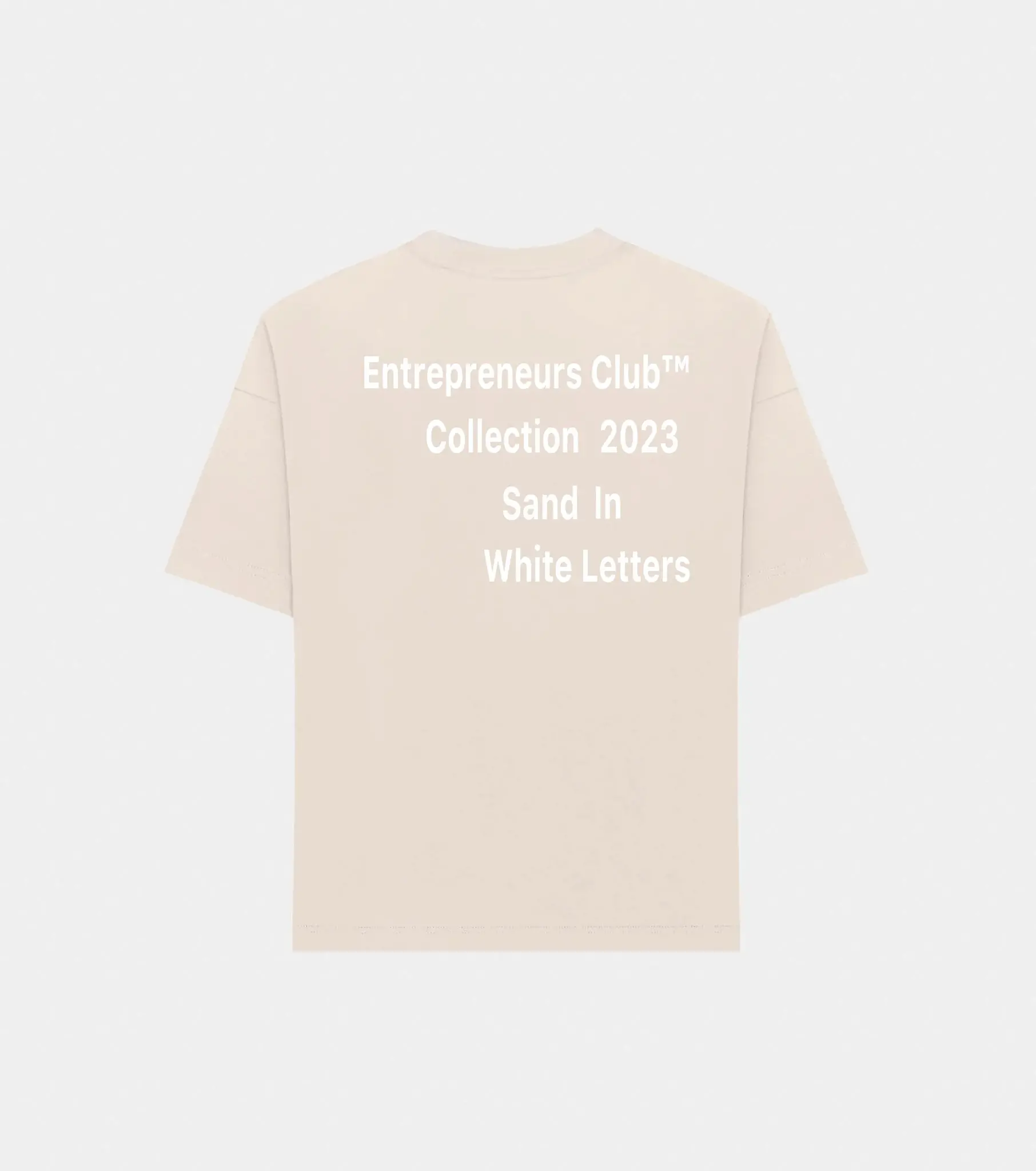 Entrepreneurs Club Oversized Sand T-shirt