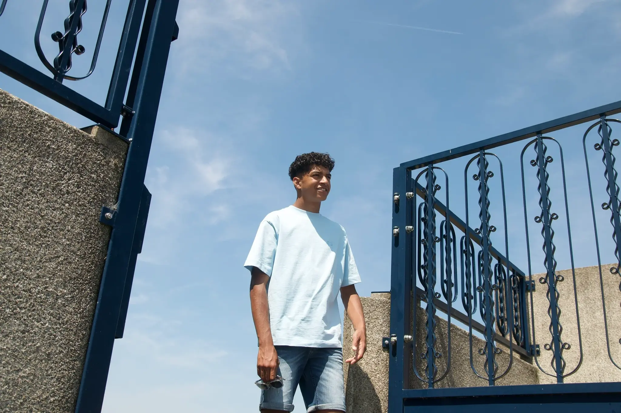 Entrepreneurs Club Oversized Baby Blue T-shirt