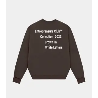 ENTREPRENEURS CLUB Entrepreneurs Club Oversized Brown Sweater