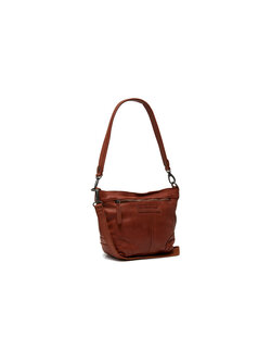 THE CHESTERFIELD BRAND Leren Schoudertas Cognac Lucy