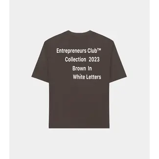 ENTREPRENEURS CLUB Entrepreneurs Club Oversized Brown T-shirt