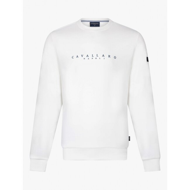 CAVALLARO LECCONE R NECK SWEAT 120235002 OFF WHITE