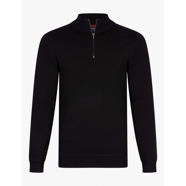 CAVALLARO MILENO HALF ZIP PULLOVER 118235008 BLACK 999000