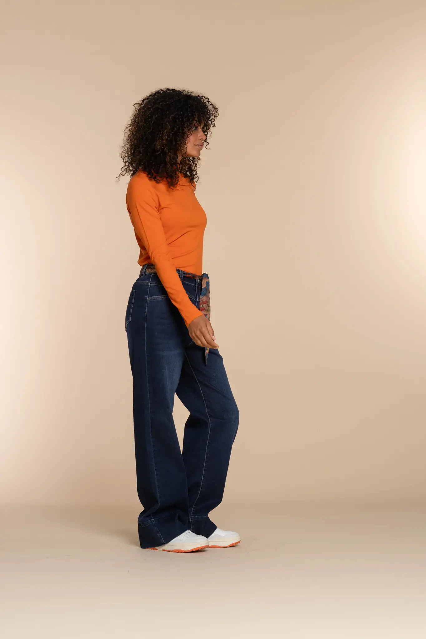 GEISHA 32604-41 Top solid with gathering orange