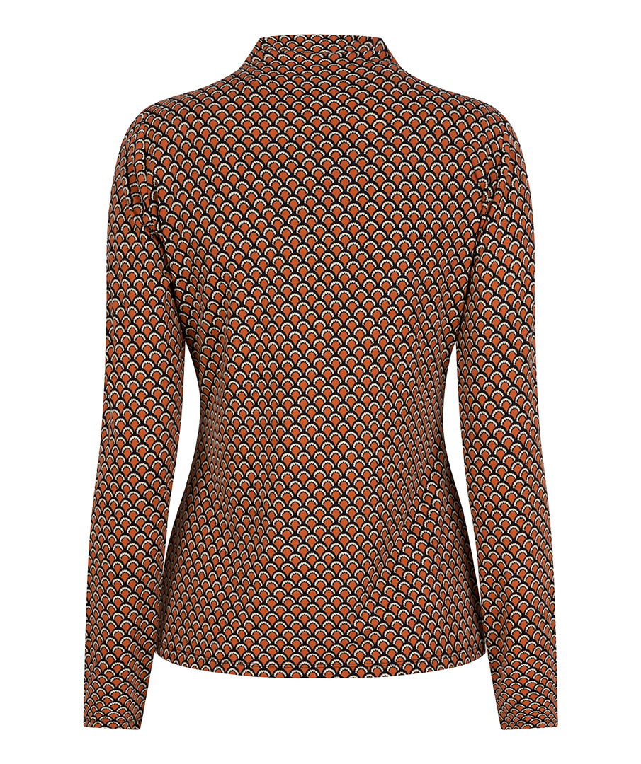 ESQUALO F23.30515 TOP SMOCKED NECKLINE SCALLOPED SJ