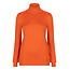 ESQUALO F23.07541 SWEATER FANCY DETAIL SHLDR BASIC KNIT ORANGE 440