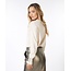 ESQUALO F23.07535 SWEATER BASIC BUTTON SLVE CUFF LIGHT SAND