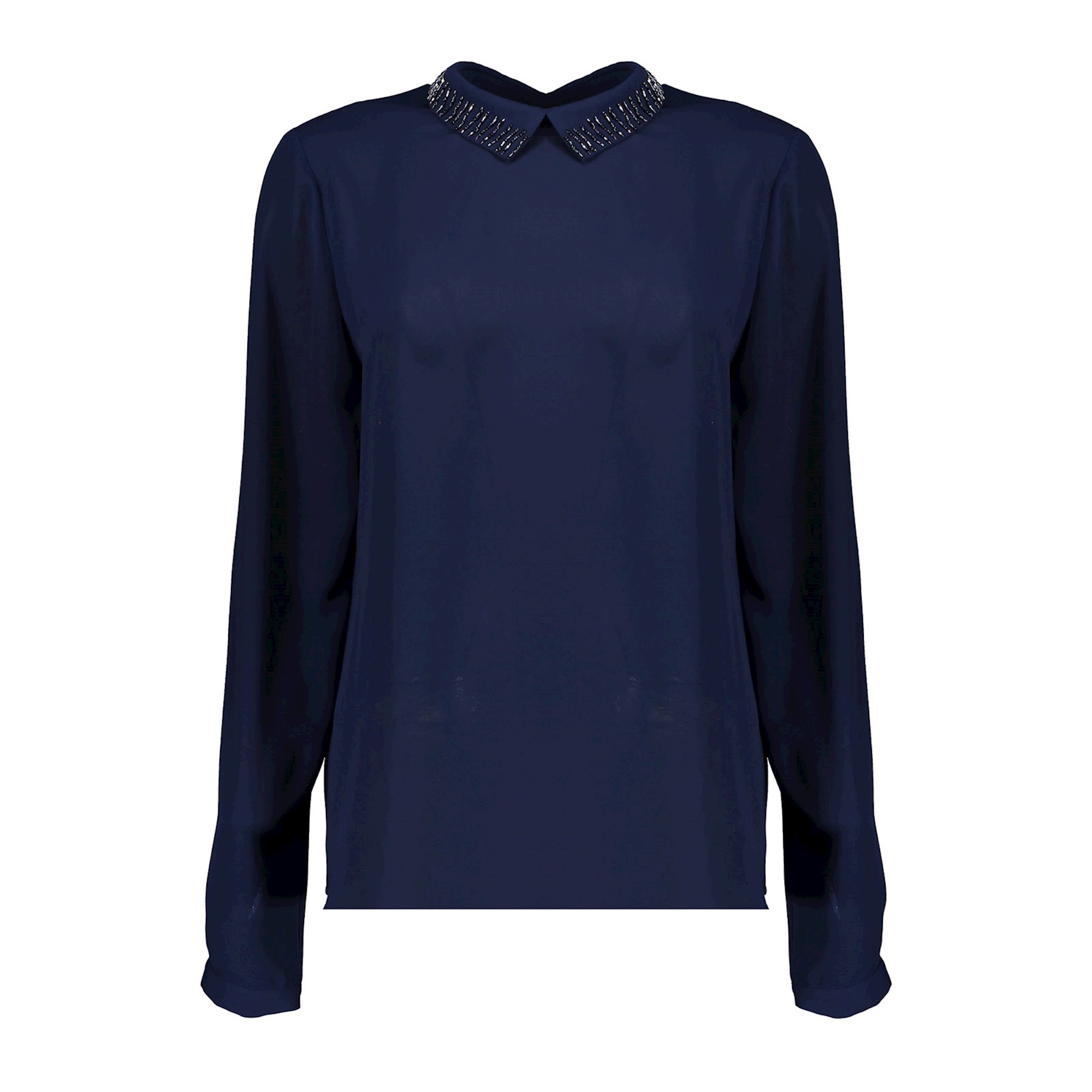 GEISHA 33505-10 Top collar embr navy