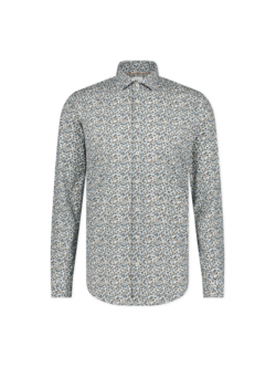 BLUE INDUSTRY 3101.32 Blue industry shirt ppd green