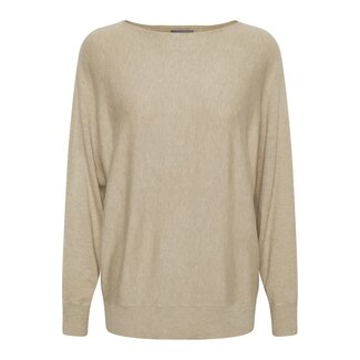 CULTURE 50106466 Cuannemarie batwing jumper warm sand mel