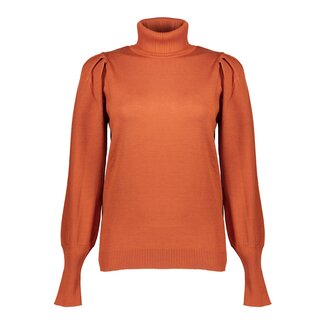 GEISHA 34587-14 Pullover basic roll neck burned orange