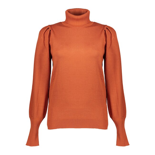 GEISHA 34587-14 Pullover basic roll neck burned orange