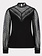 ESQUALO W23.30729 Top mesh v-neck black