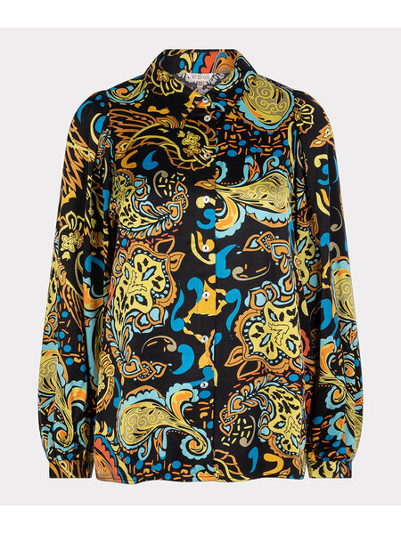 ESQUALO W23.15709 Blouse basic untamed party print
