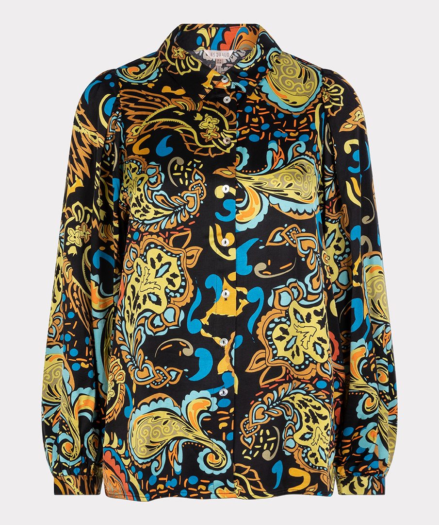 ESQUALO W23.15709 Blouse basic untamed party print