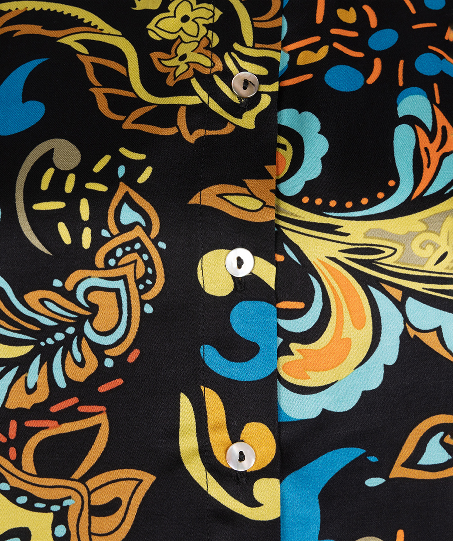 ESQUALO W23.15709 Blouse basic untamed party print