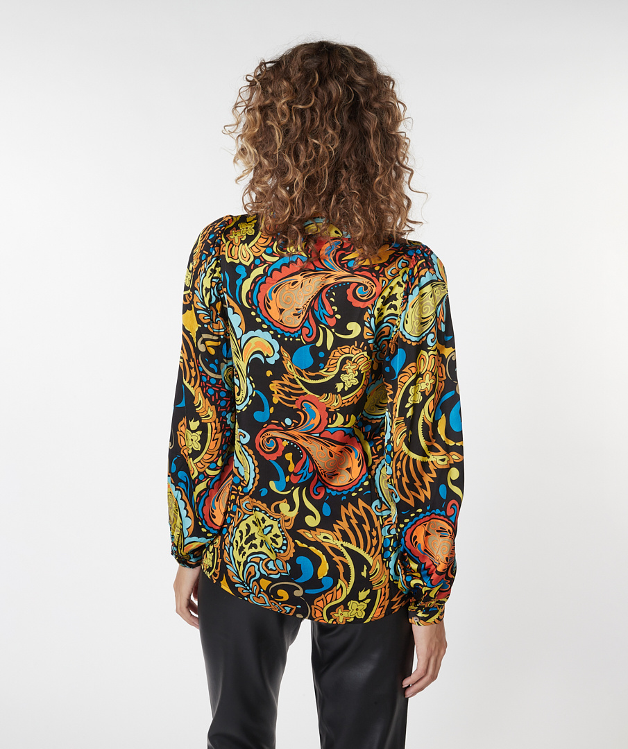 ESQUALO W23.15709 Blouse basic untamed party print