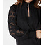 ESQUALO W23.15701 Dress smock jacquard black
