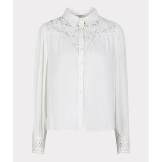 ESQUALO W23.14732 Blouse lace jacquard off white