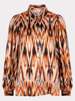 ESQUALO W23.14713 Blouse basic ethnic skins print