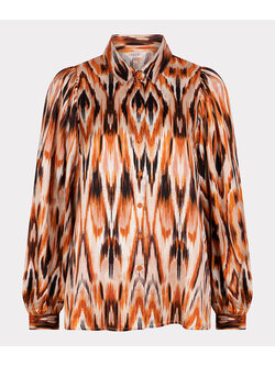 ESQUALO W23.14713 Blouse basic ethnic skins print