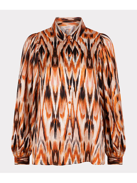 ESQUALO W23.14713 Blouse basic ethnic skins print