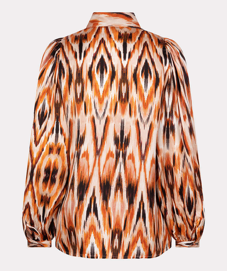 ESQUALO W23.14713 Blouse basic ethnic skins print