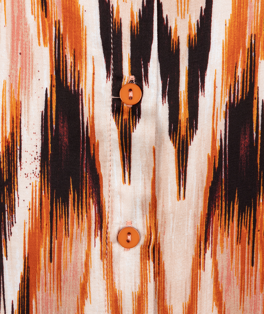 ESQUALO W23.14713 Blouse basic ethnic skins print