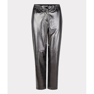 ESQUALO W23.11701 Trousers metallic pu silver