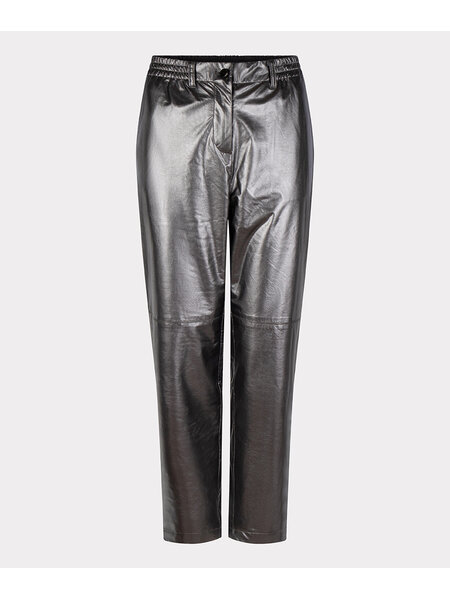 ESQUALO W23.11701 Trousers metallic pu silver