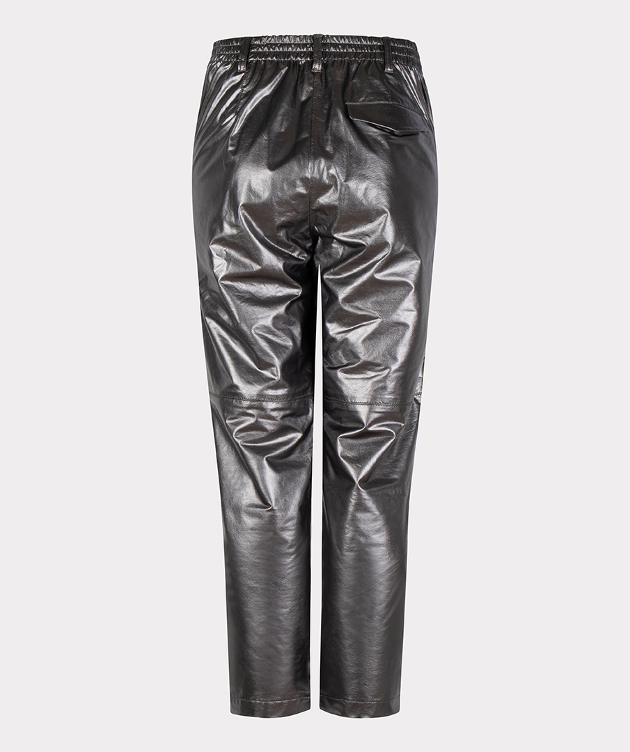 ESQUALO W23.11701 Trousers metallic pu silver