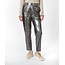 ESQUALO W23.11701 Trousers metallic pu silver