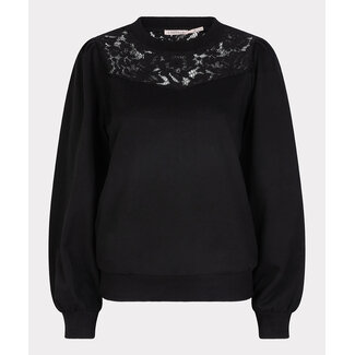 ESQUALO W23.05708 Sweater lace black