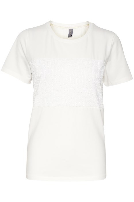 CULTURE CUgith Sequin T-Shirt 50110084 Spring Gardenia 500013