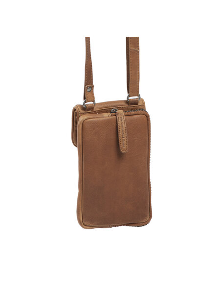 THE CHESTERFIELD BRAND Leren Telefoontasje Cognac Anderson C48.115231