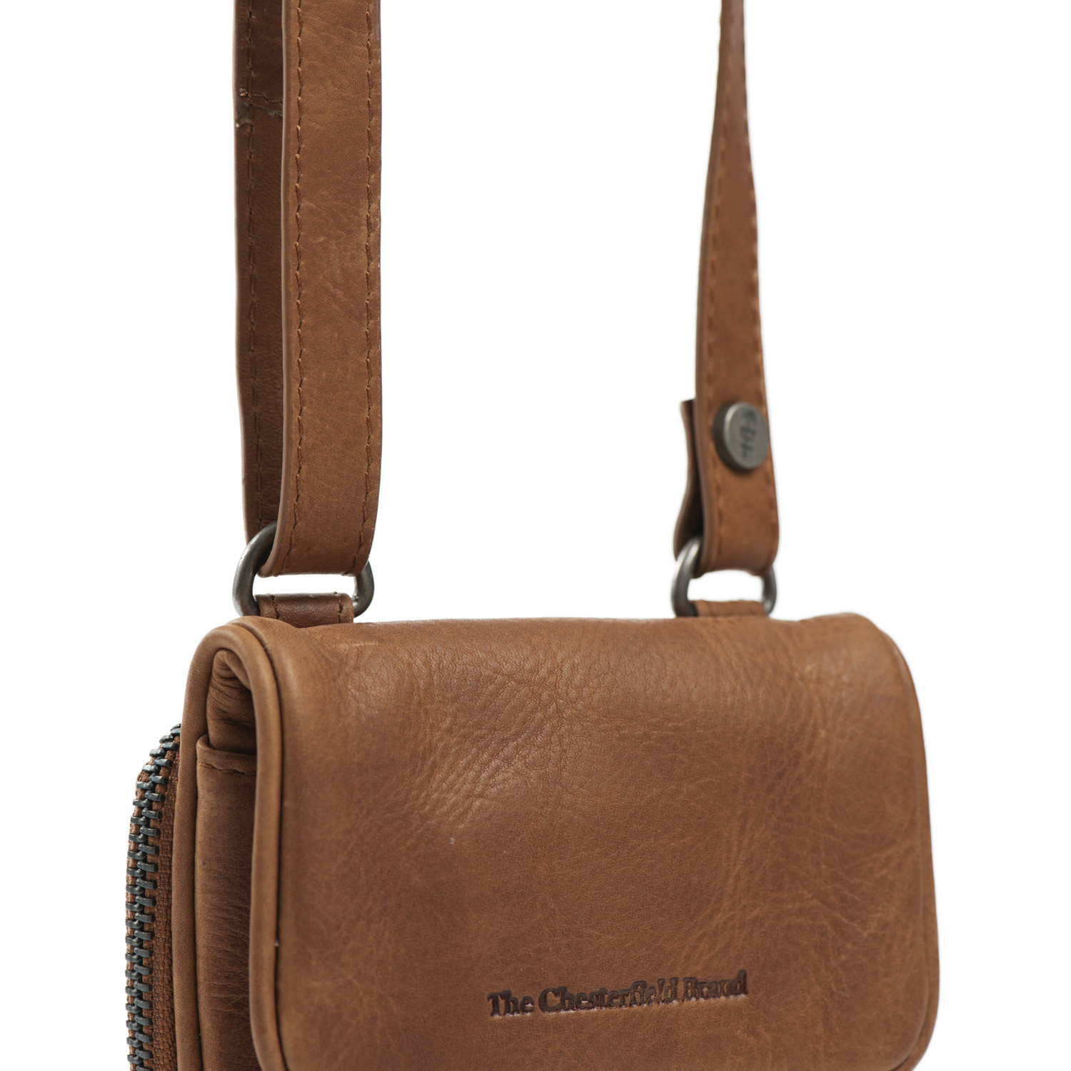 THE CHESTERFIELD BRAND Leren Telefoontasje Cognac Anderson C48.115231