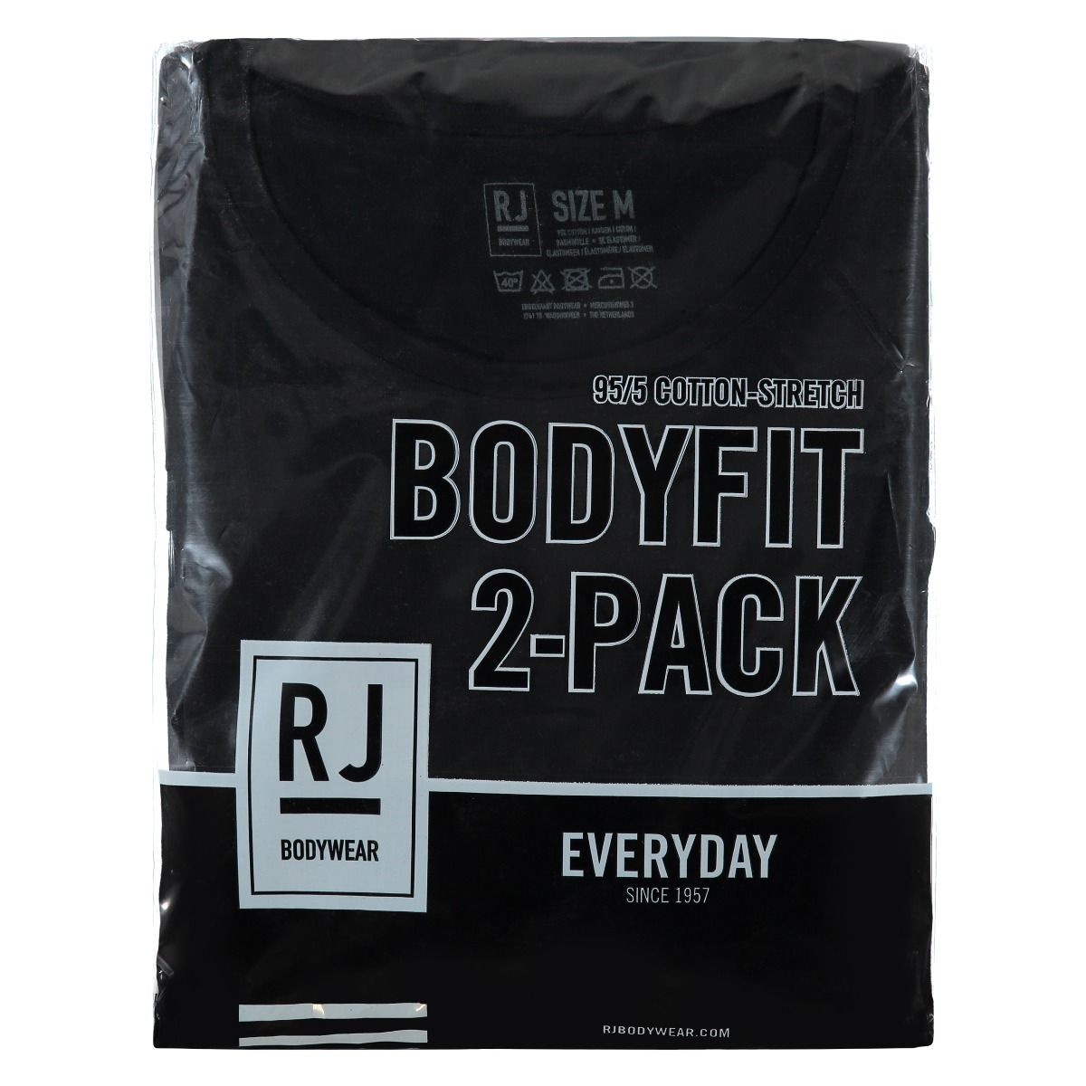 RJ BODYWEAR MAASTRICHT BODY FIT 0-NECK 37-050 BLACK