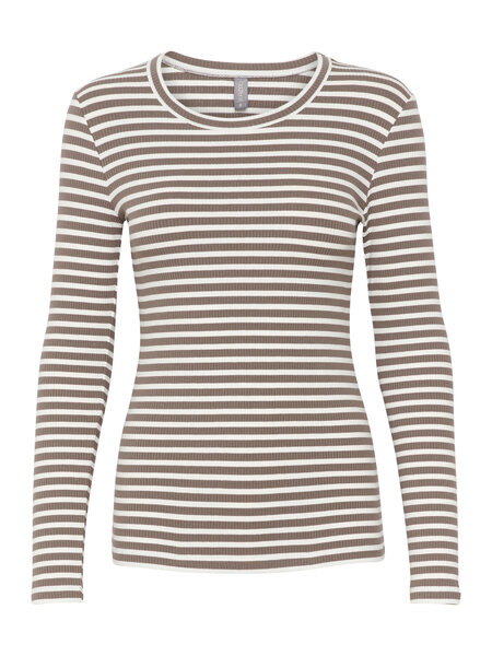 CULTURE 50110266 Cudolly ls t-shirt falcon/white strip