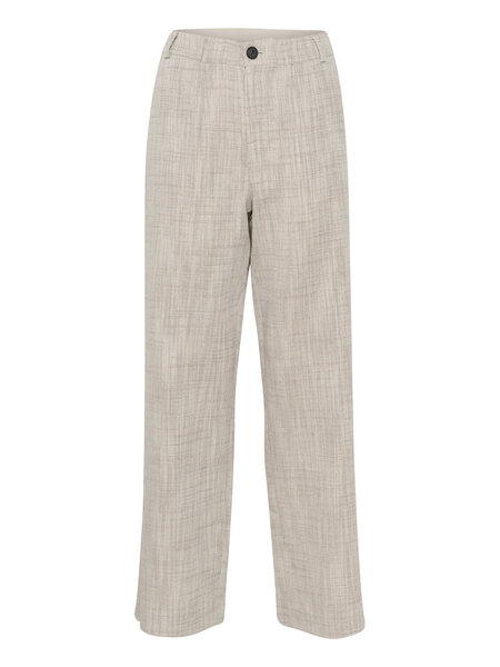 CREAM 10612140 Crturid pants sand herringbone