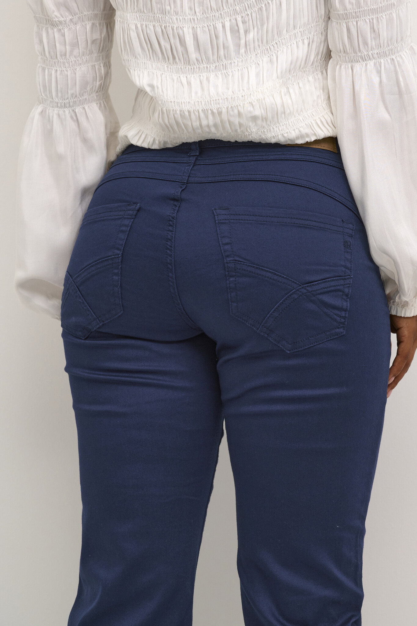 CREAM 10612168 Crann 7/8 straight leg twill -coco fit dress blues