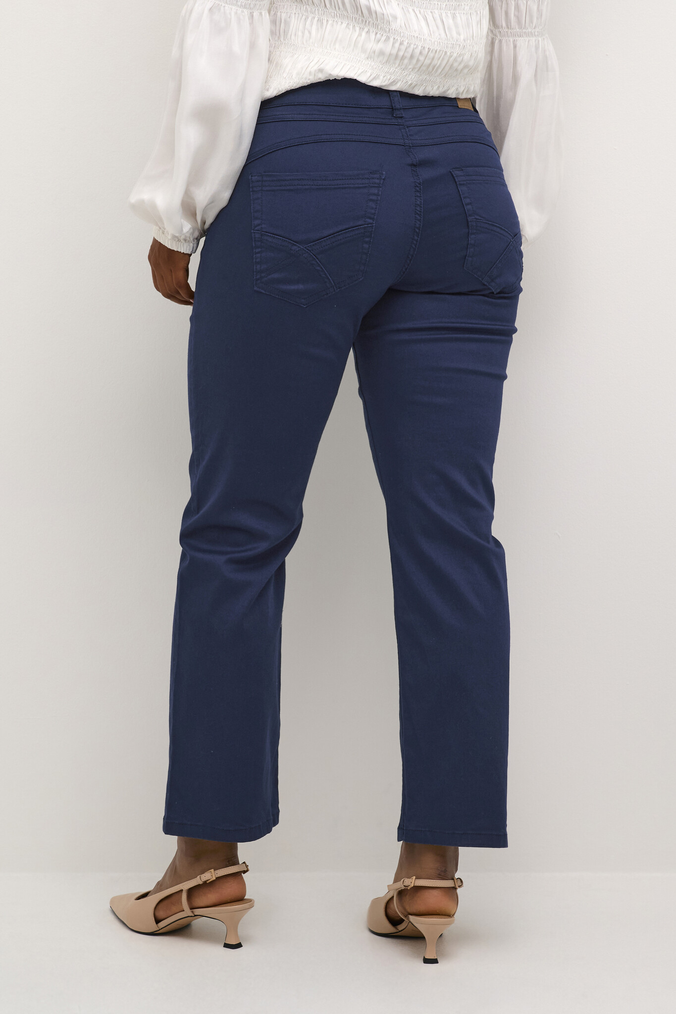 CREAM 10612168 Crann 7/8 straight leg twill -coco fit dress blues