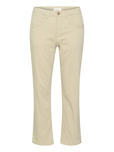 CREAM 10612168 Crann 7/8 straight leg twill -coco fit feather gray