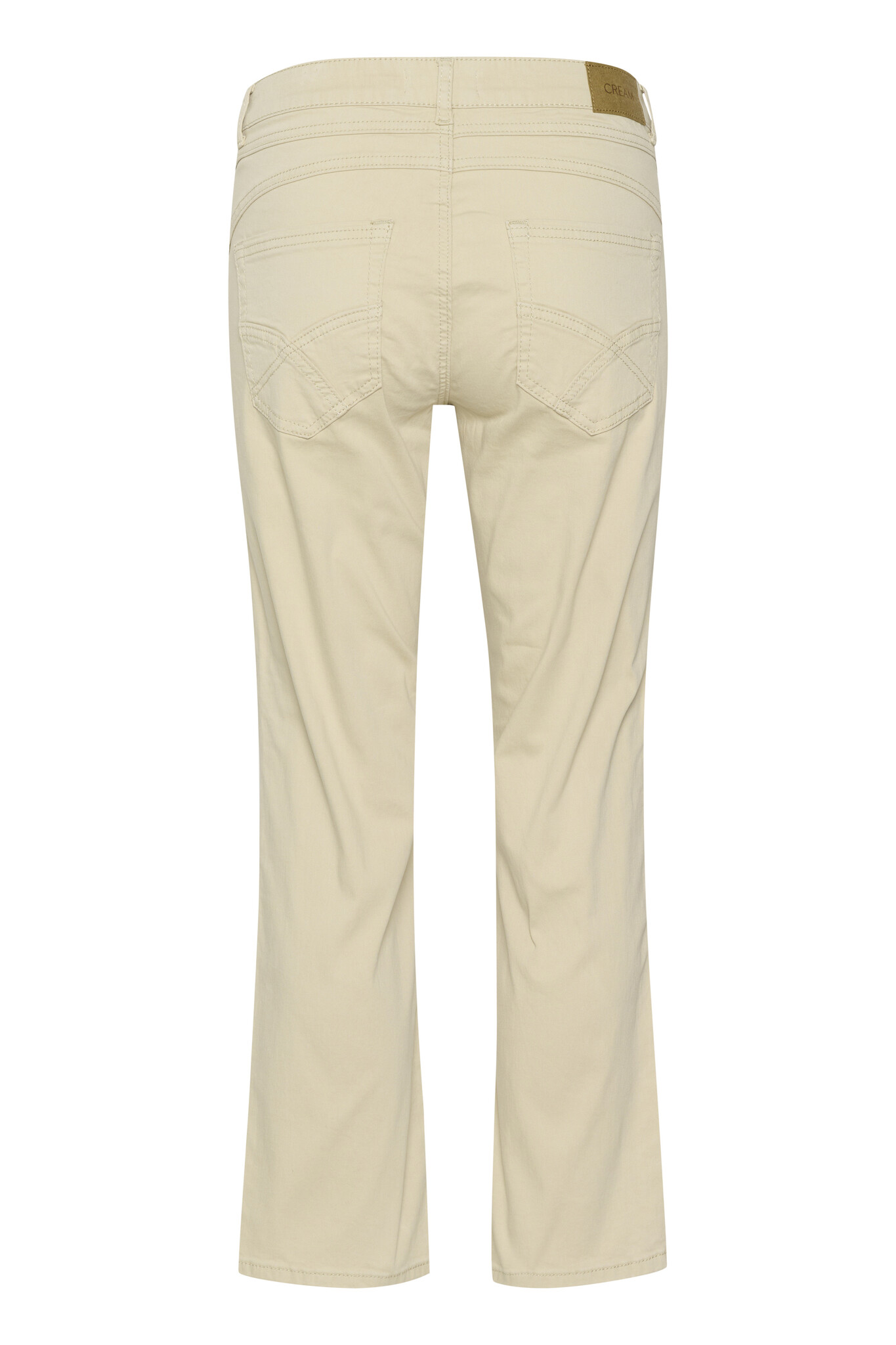 CREAM 10612168 Crann 7/8 straight leg twill -coco fit feather gray