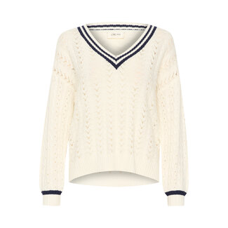 CREAM 10612120 Crpreps knit pullover summer sand