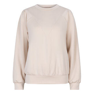 ESQUALO SP24.05001 Sweater v-neck detail modal sand