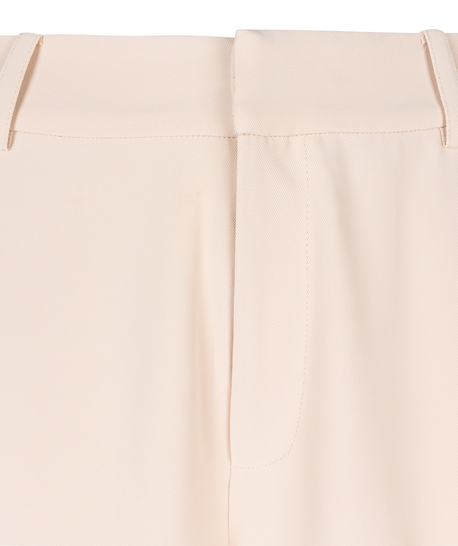 ESQUALO SP24.10003 Trousers wide city twill sand