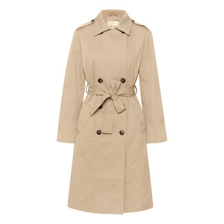 CREAM 10612101 Crnovinna trench coat silver mink