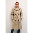 CREAM 10612101 Crnovinna trench coat silver mink